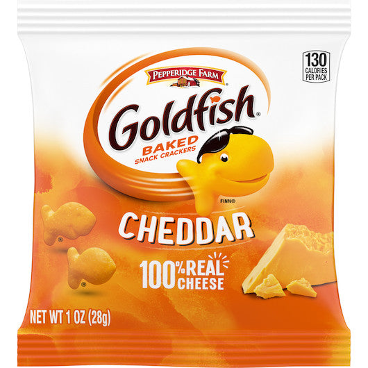 Pepperidge Farm Goldfish Cheddar Crackers – 1 oz (9-Pack)
