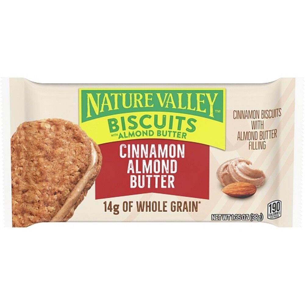 Nature Valley Biscuits with Almond Butter – 5 Pack (1.35 oz Each)