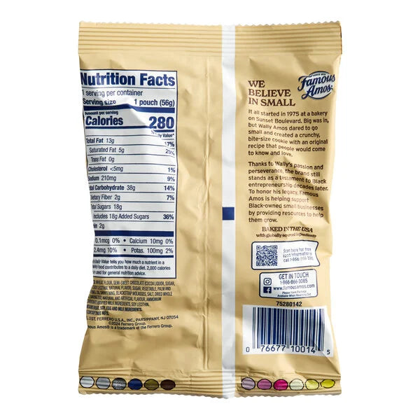 Famous Amos Chocolate Chip Cookies – 7-Pack
