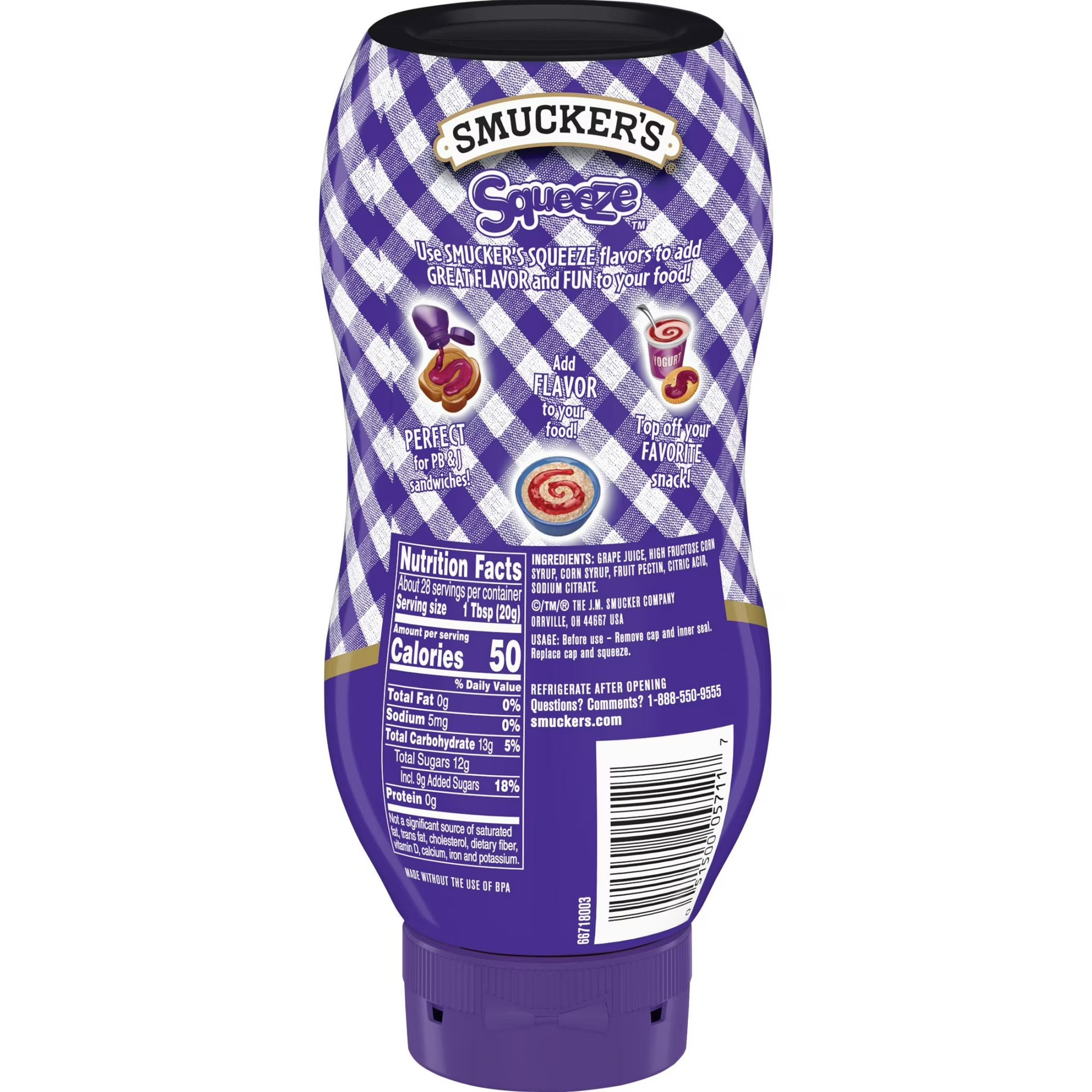 Smucker's Squeeze Grape Jelly – 20 oz
