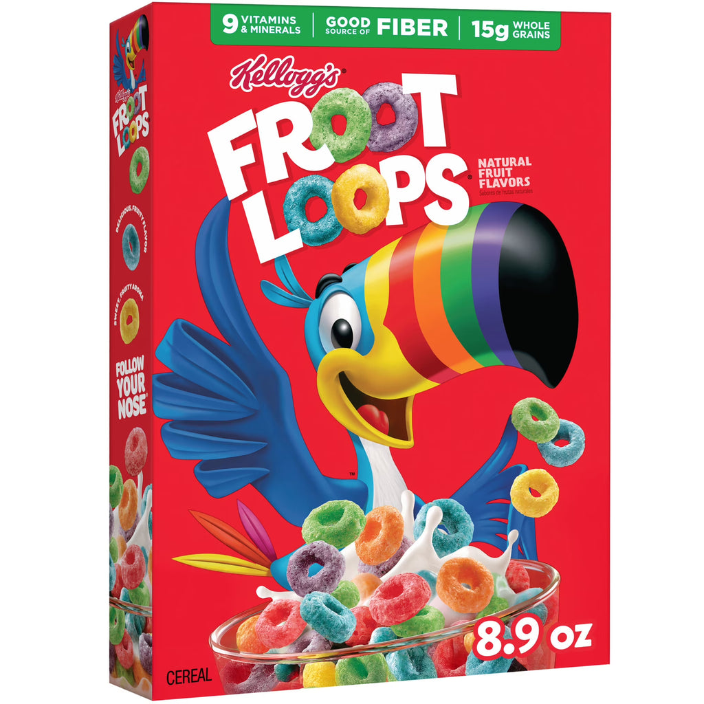 Kellogg's Froot Loops Breakfast Cereal – 8.9 oz
