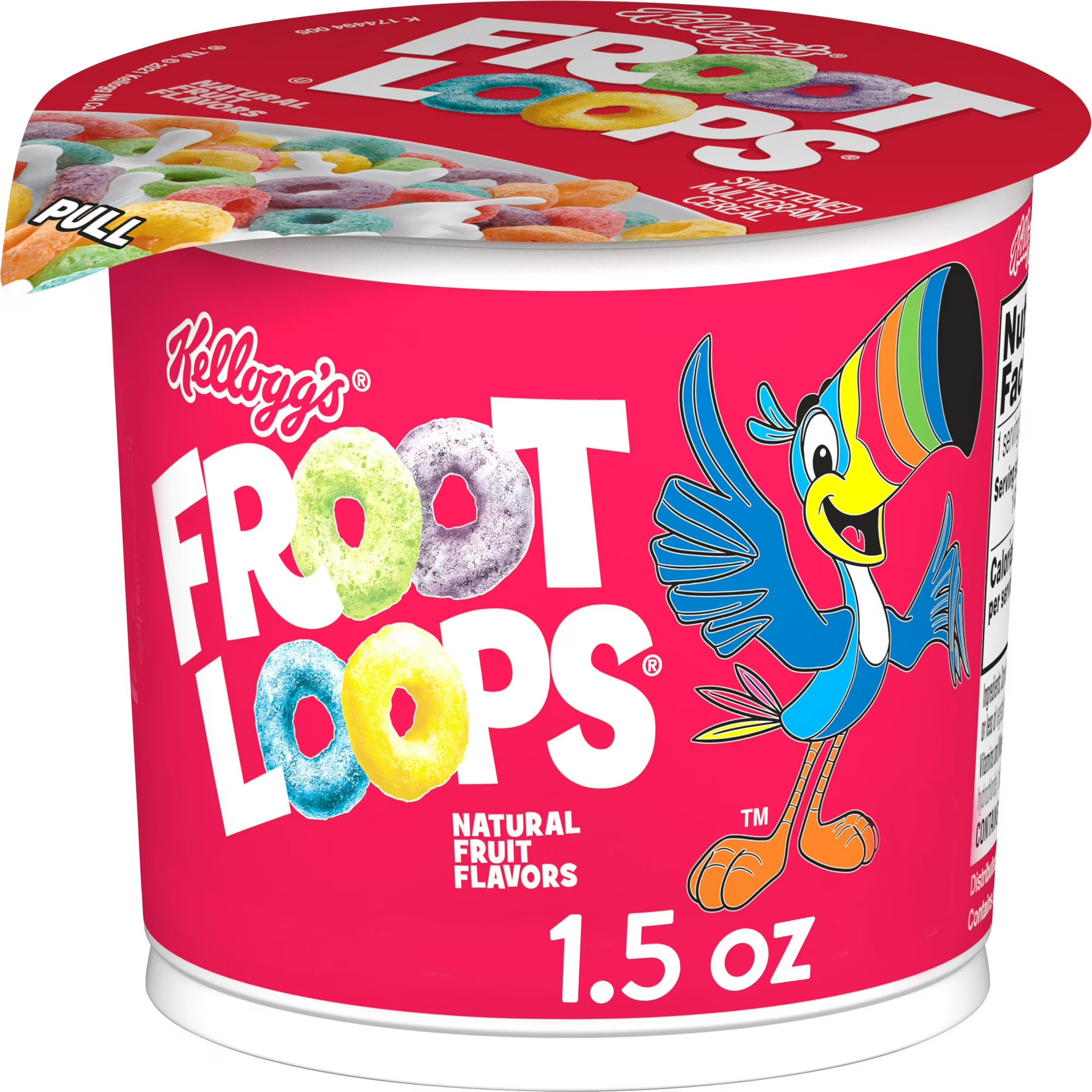 Kellogg's Froot Loops Breakfast Cereal Cup – Single Serve (1.5 oz)