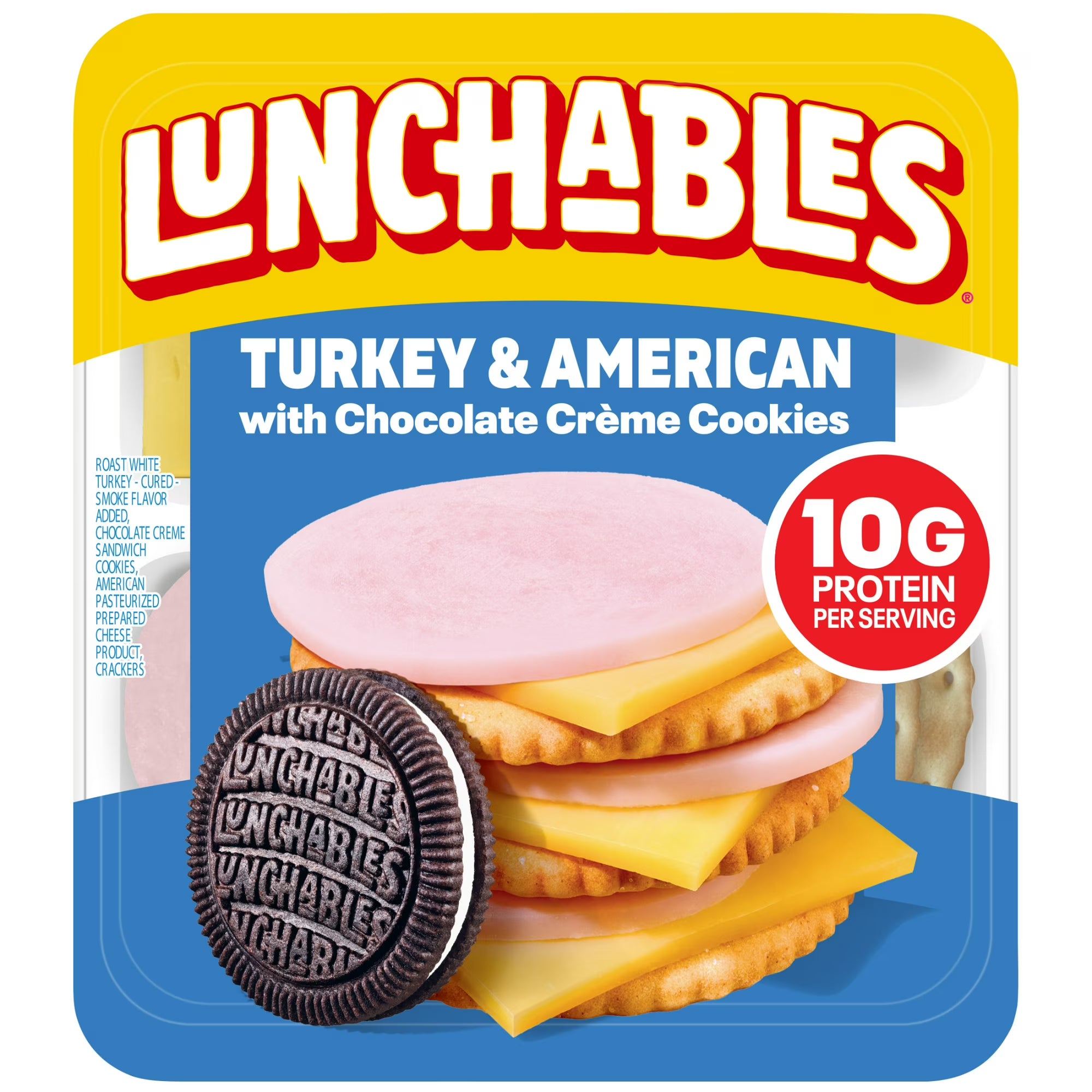 Lunchables Turkey & American with Chocolate Creme Cookies – 3.2 oz Pack