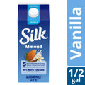Silk Vanilla Almond Milk – Dairy Free, Gluten Free, Half Gallon (64 fl oz)
