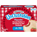 Smucker's Uncrustables Peanut Butter & Strawberry Jam Sandwiches – 4 Count (2 oz Each)