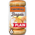Thomas' Plain Bagels – 6 Count (18 oz Bag)