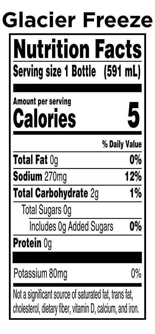 Gatorade® Zero Sugar – Glacier Freeze (6-Pack, 20 fl oz Bottles)