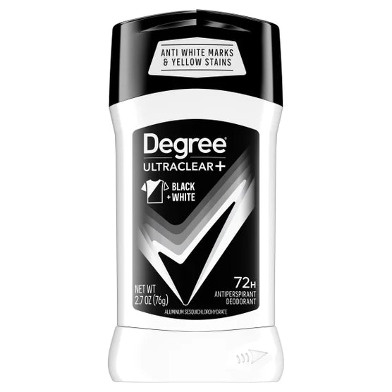 Degree UltraClear+ Antiperspirant Deodorant, Black & White, 2.7 oz
