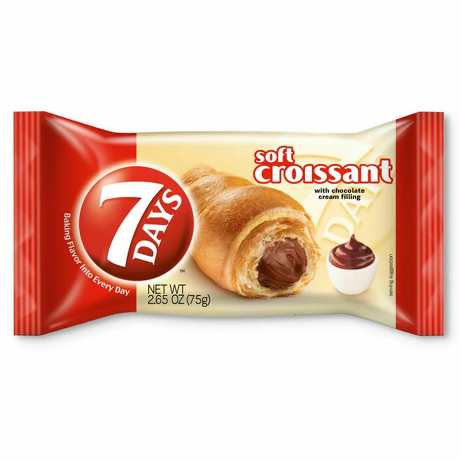 7 Days Soft Croissant with Chocolate Cream Filling – 3-Pack