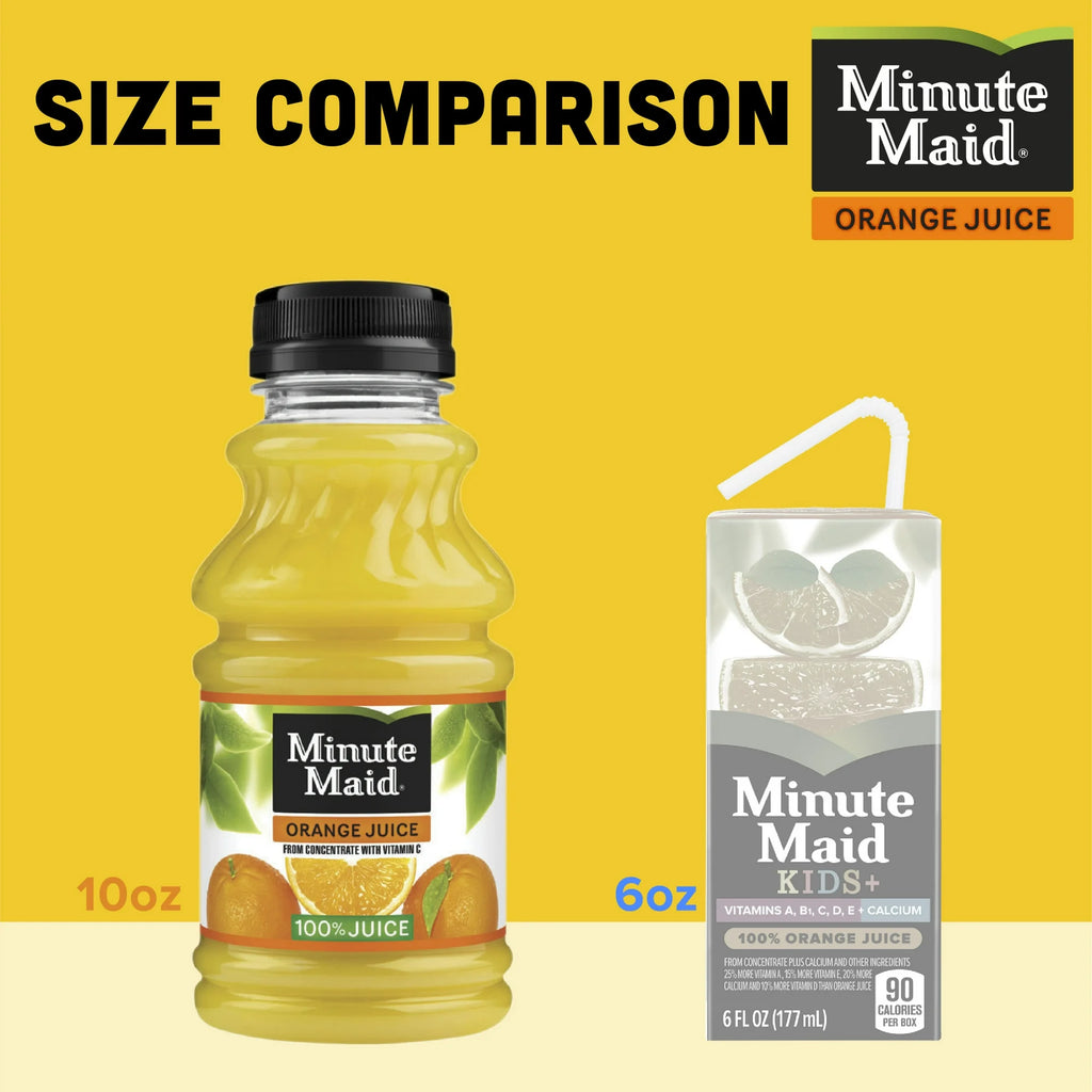 Minute Maid Orange Fruit Juice Drink, 10 fl oz, 6 Bottles