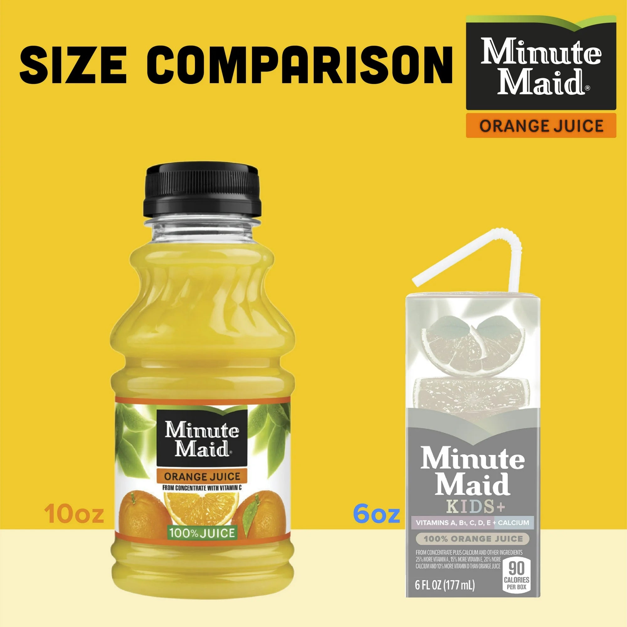 Minute Maid Orange Fruit Juice Drink, 10 fl oz, 6 Bottles