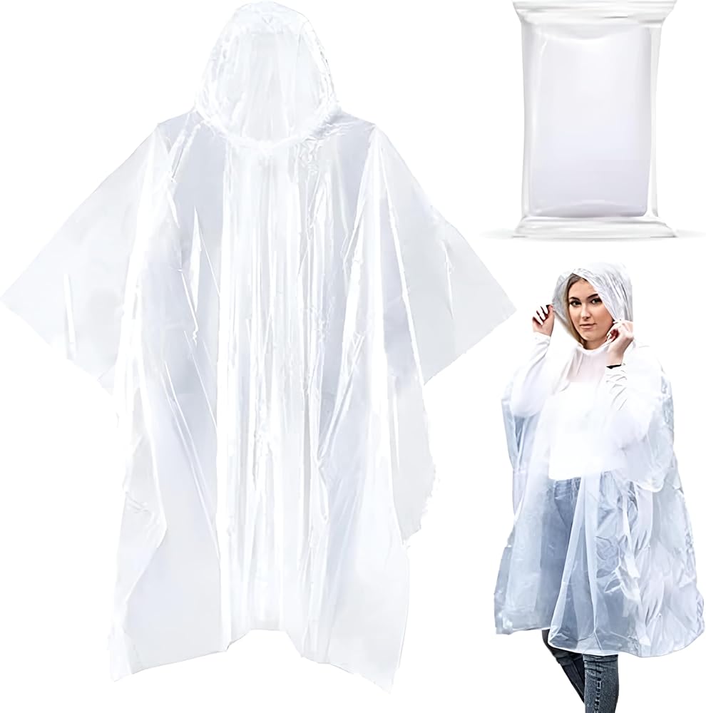 Disposable Poncho - 5 Pack