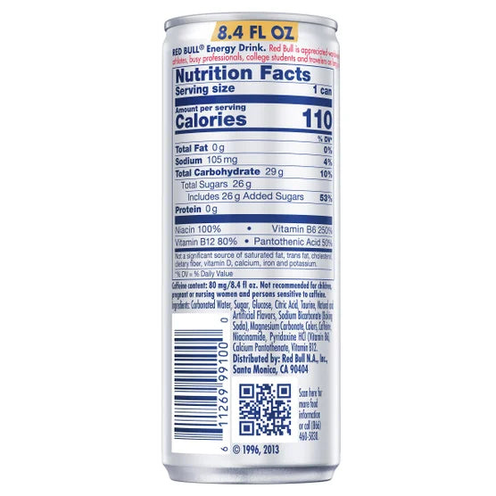 Red Bull Energy Drink – 8.4 fl oz (4-pack)