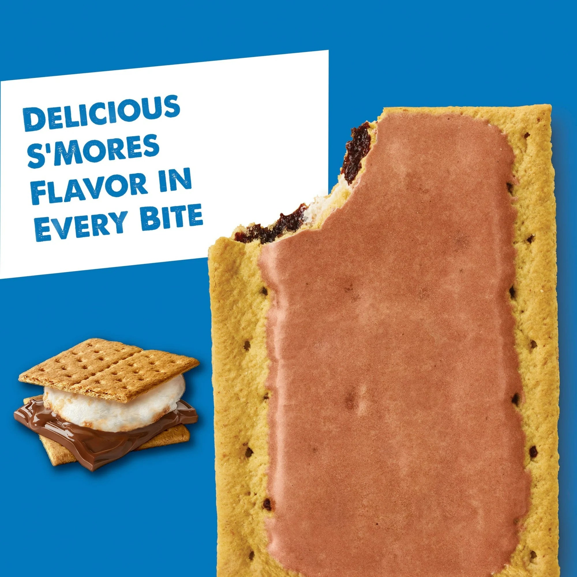 Pop-Tarts Frosted S'mores Toaster Pastries, Breakfast Foods, Shelf-Stable, 13.5 oz (8 Count)
