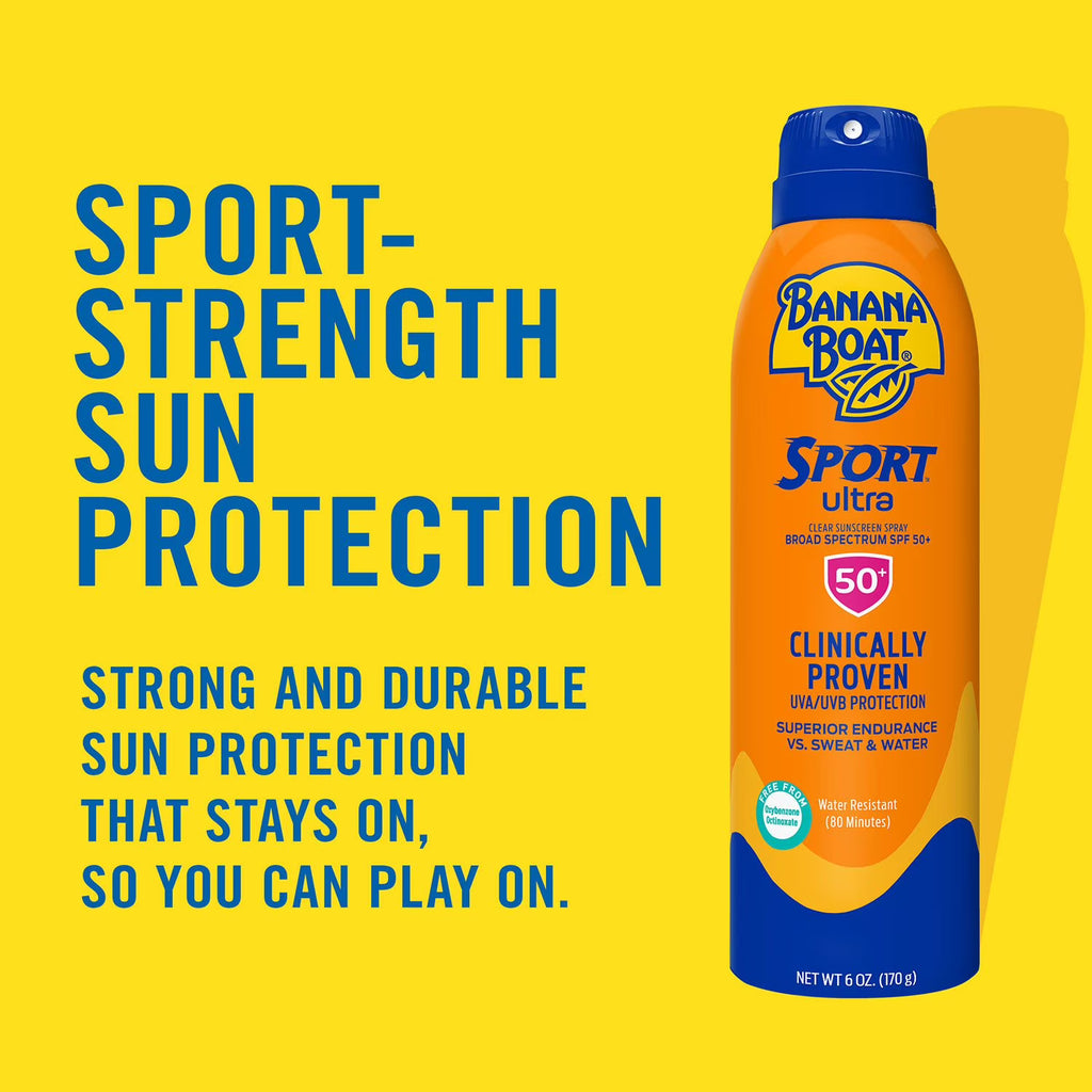 Banana Boat Sport Ultra Sunscreen Spray, SPF 50, 6 oz.